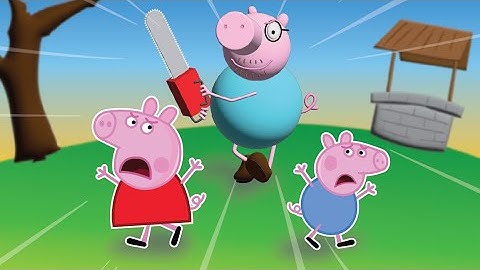 Peppa Pig & Baby George ESCAPE Evil Daddy Pig!