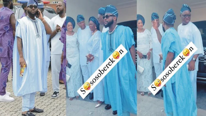 "Where is Chioma?" – Davido’s dad asks him as they take family photo during his Uncle’s inauguration
