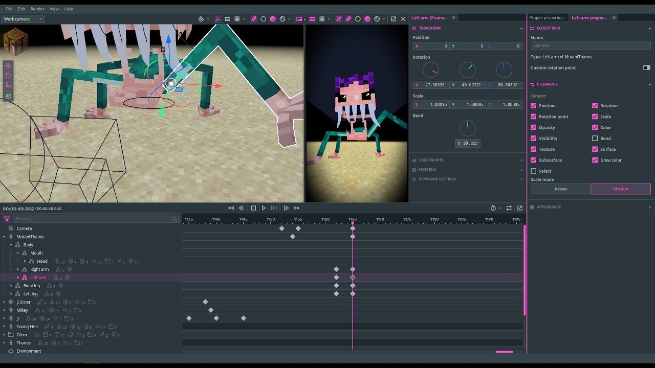 Making Minecraft animations in Mine Imator #minecraftanimation # ...