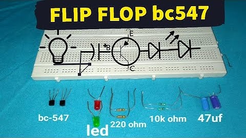 FLIP FLOP LED Flasher Circuit Using Transistor BC547 (Breadboard Tutorial)