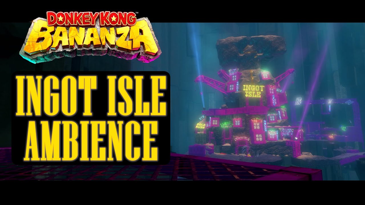 Donkey Kong Bananza Ambience - Ingot Isle Cave-In Music and Live Wallpaper