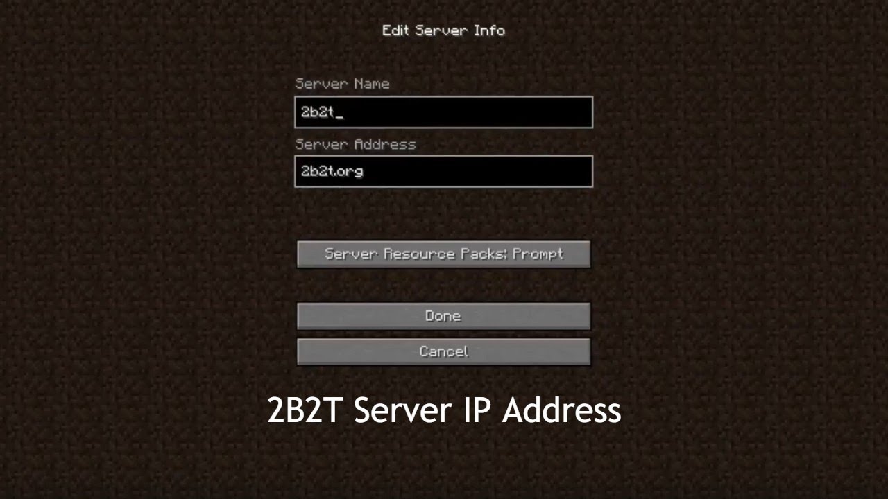 Minecraft avatar server ip address