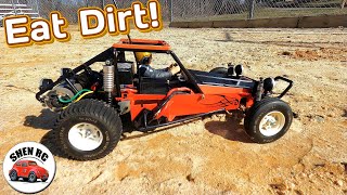 Tamiya Fast attack vehicle buggy dirt no problem