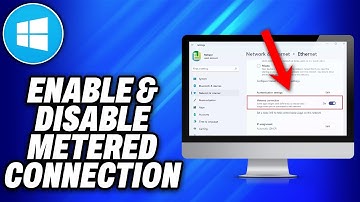 How To Enable or Disable Metered connection in Windows 10 or 11 LAN  and  Wi-Fi (2025) - Easy Fix