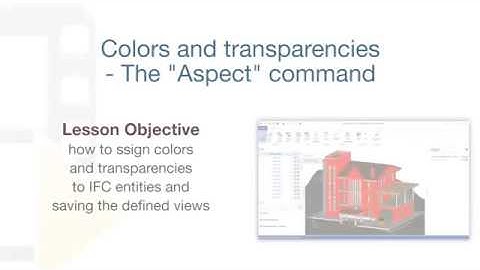 usBIM.viewer+ Tutorial | Colours and Transparency - The "Aspect" command | ACCA Software