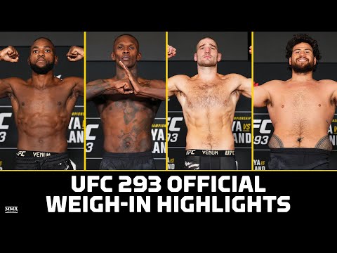 UFC 293 Official Weigh-In Highlights 