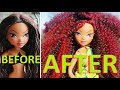 Second Hand doll restoration: CURLY Aisha/Layla Hair Reroot [Winx Club]