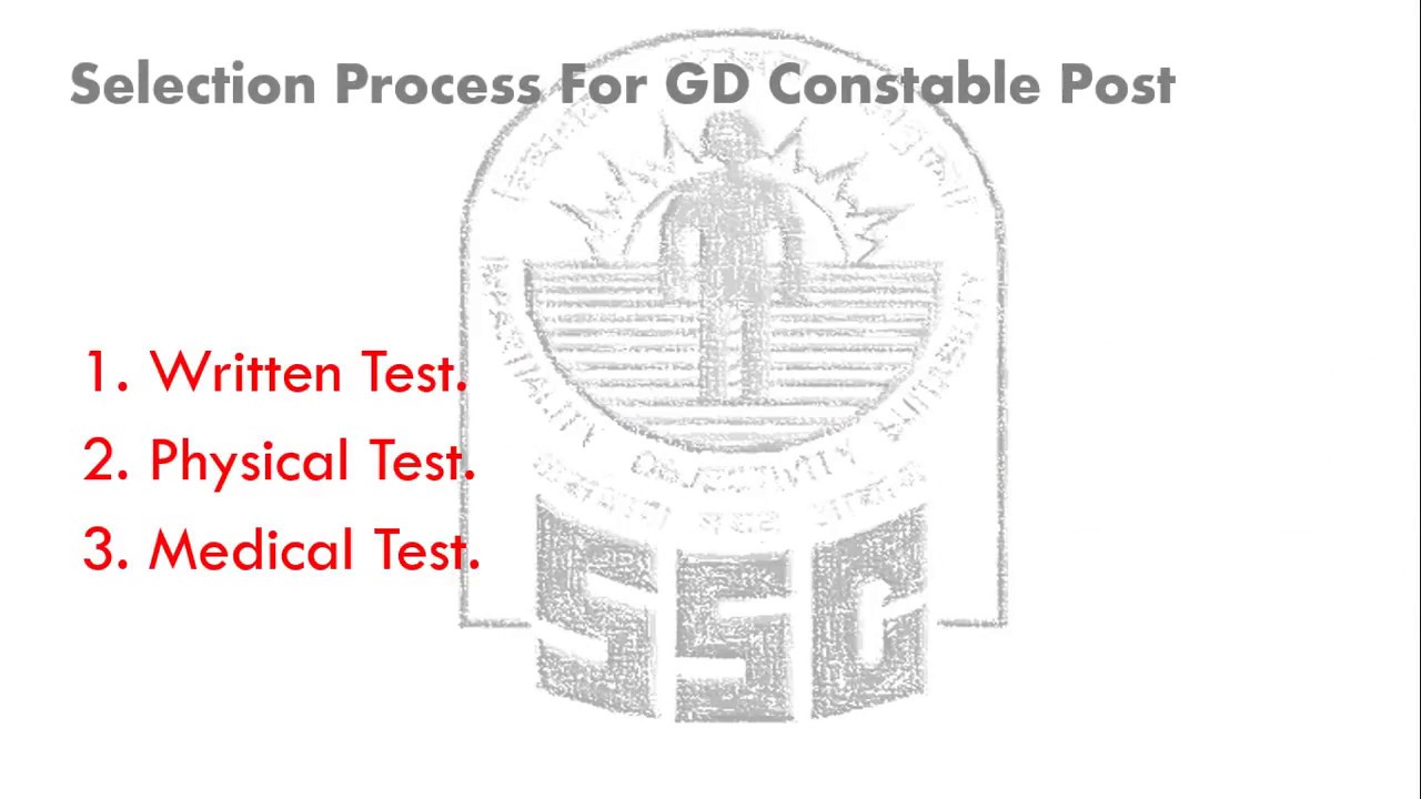 SSC 54953 GD - Constable (Apply Online) Recruitment