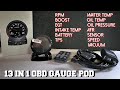 13 in 1 OBD II CAMMUS LCD Guage Pod Install and Review