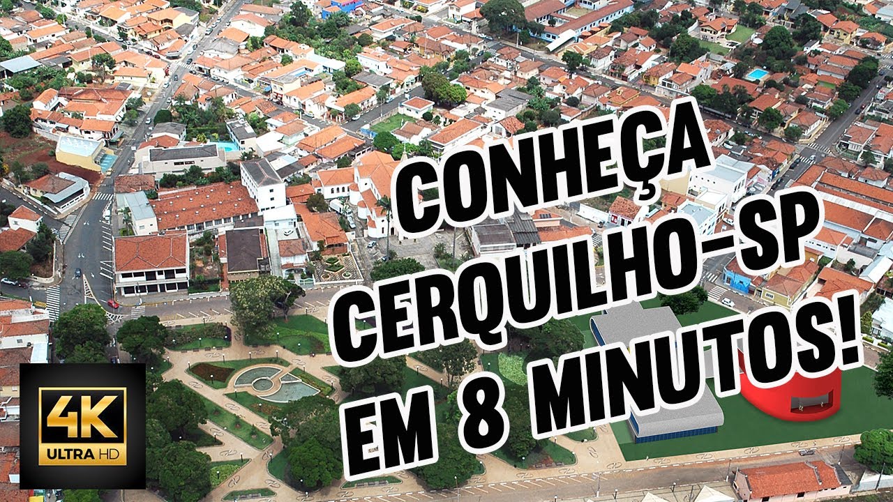 🔴 Cerquilho-SP. Conheça a Cidade em 8 Minutos | Imagens Aéreas | Drone DJI Mini 2 | Imagens em 4K