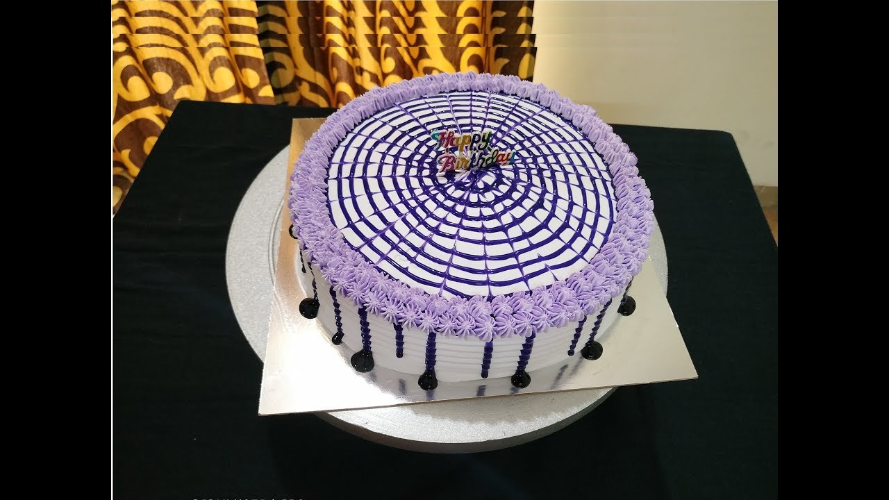 Gel Cake Decoration How to decorate the cake using Gel YouTube