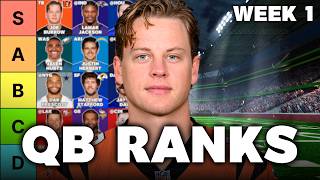 Top 20 Quarterback Rankings & Tiers - Week 1 Fantasy Football