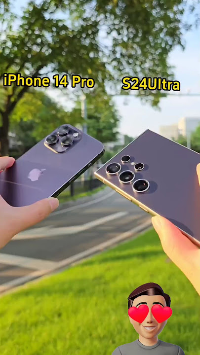 iPhone 14 Pro max vs Samsung galaxy S24 ultra #shorts #samsung #iphone