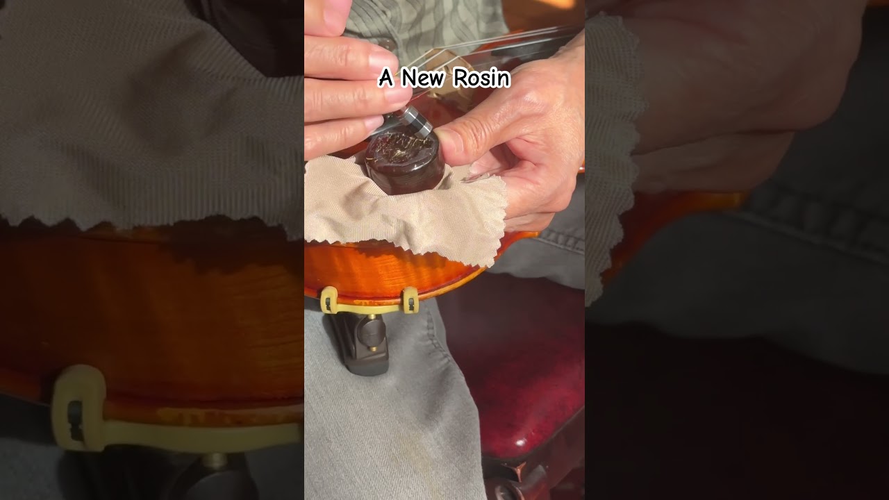 Как использовать новую канифоль для скрипичного смычка? 