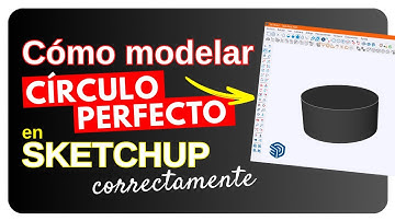 ¡Crea un círculo PERFECTO en SketchUp con este truco SECRETO!