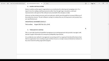 KAIZEN COSTING SYSTEMS