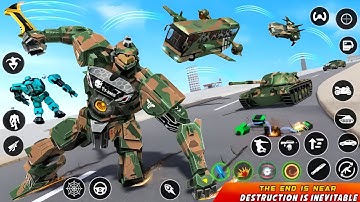 Army Bus Robot Car Game 3d | Gameplay