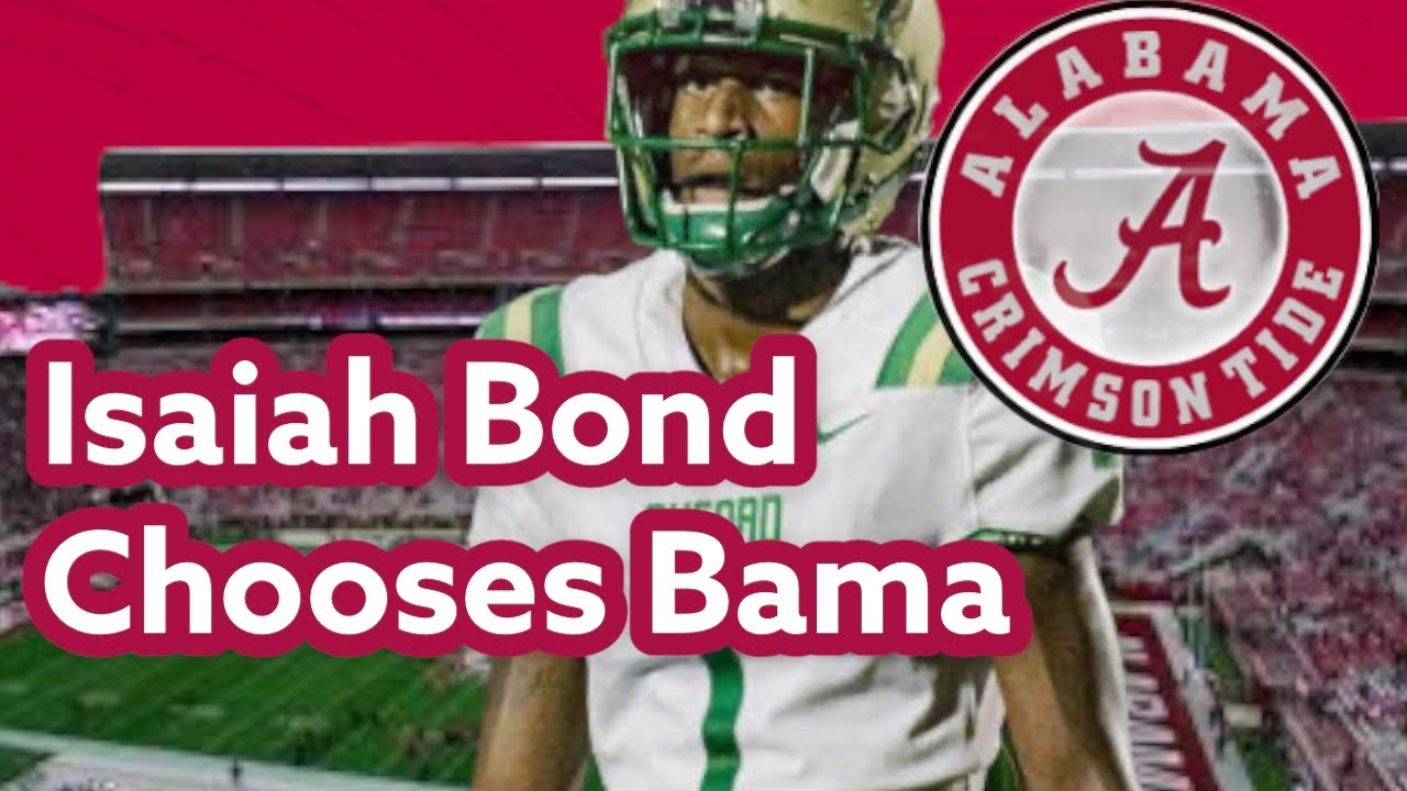 Isaiah Bond To BamaThe Rich Get Richer!!! #coachschuman #nucsports #bama #nicksaban #alabamafootbAll