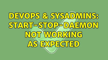 DevOps & SysAdmins: start-stop-daemon not working as expected