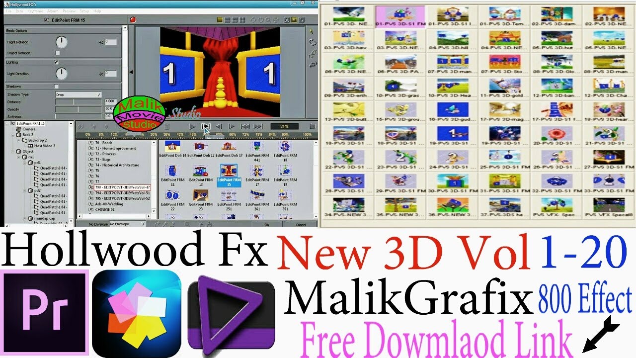 Hollywood 3D fx effects indian wedding MalikGrafix volume free download MalikMovieStudio