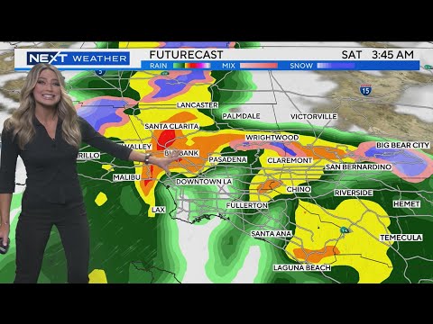 Tracking the heavy storm headed toward Southern California this weekend