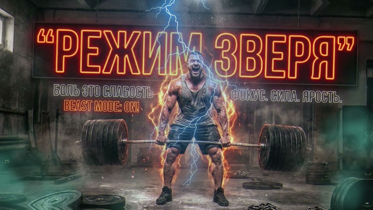 РЕЖИМ ЗВЕРЯ 🦍 Мощный бас и драйв для твоей тренировки!