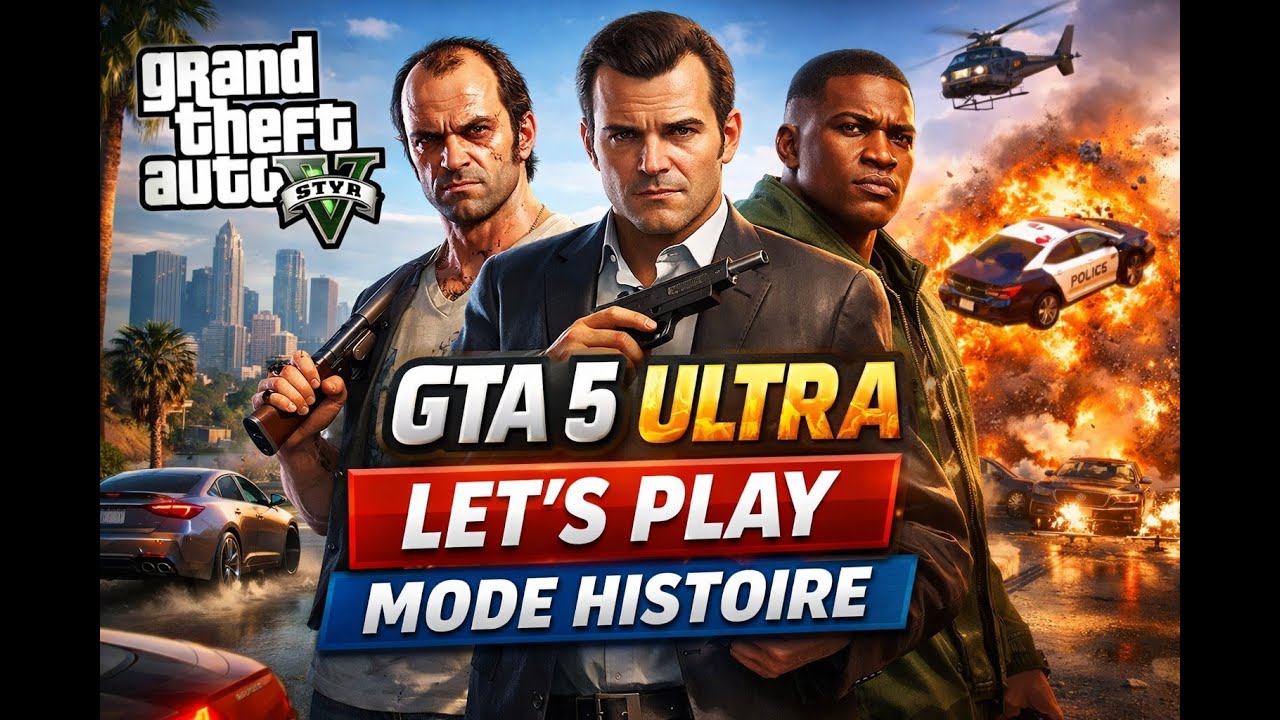 GTA 5 Mod Story Mode – Aventure Cinématique en ULTRA HD (redif live)