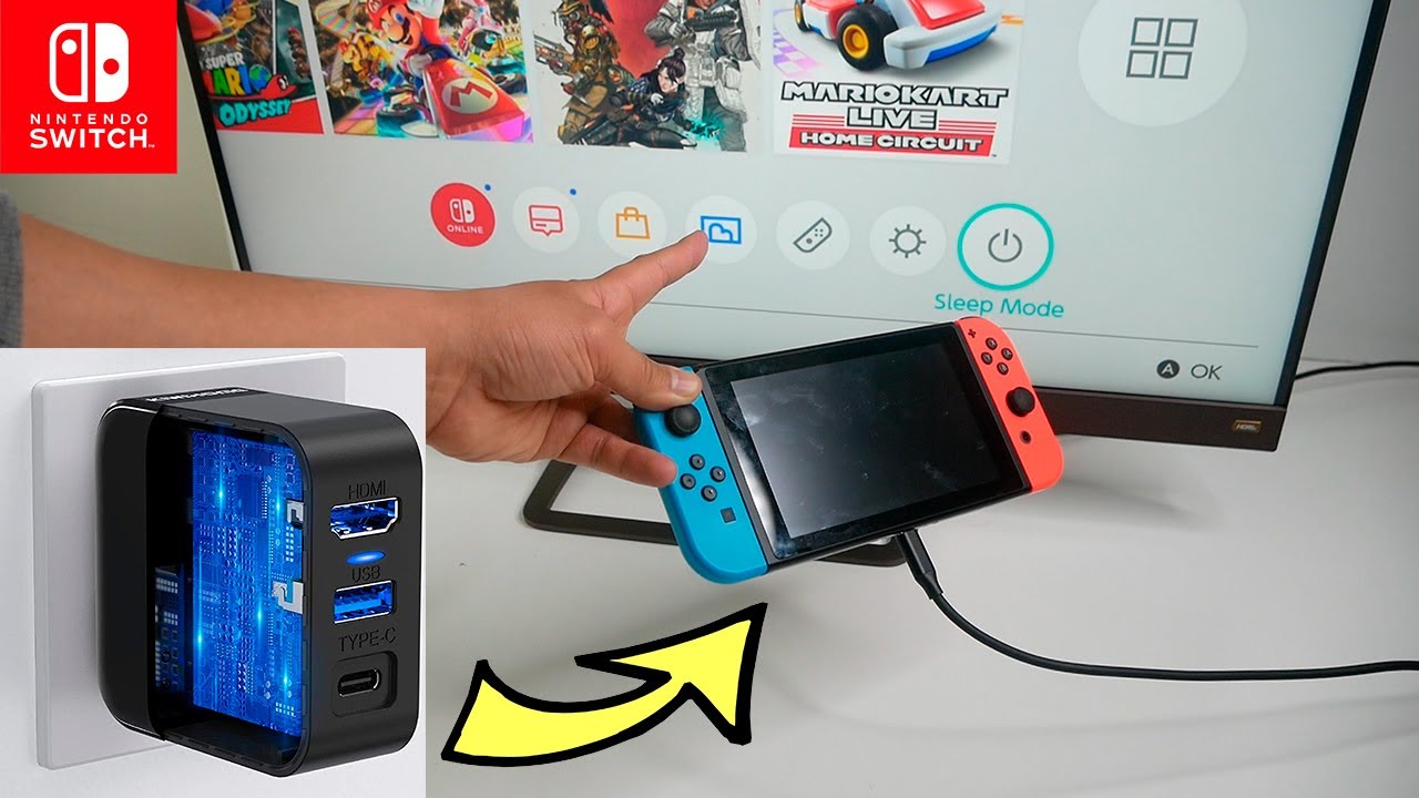 RREAKA Switch Dock Charger for Nintendo Switch/OLED, Portable TV