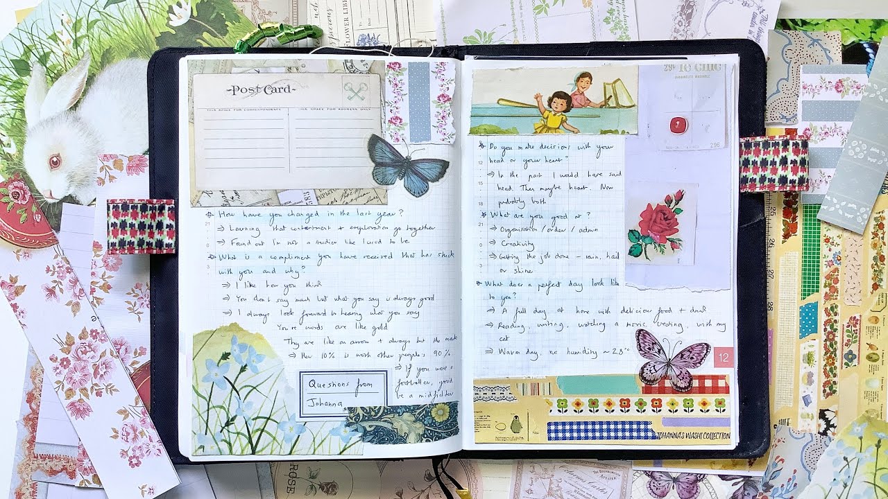 Junk journal with me: Johanna Clough questions - YouTube
