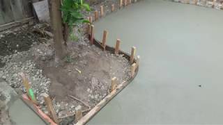 Veterans concrete,...pre release exposed aggregate slab