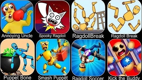 kick & Break the Ragdoll game Help Stickman & Save Prisoner Tricky Puzzle Games Gameplay 😱