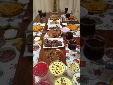 عزومه ٨ أفراد فيها اصناف كتير مختلفه