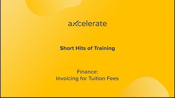 Finance Series Ep.14 - Invoicing for Tuition Fees