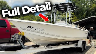 Extreme Oxidation & Rust Everywhere! Full Boat Detail