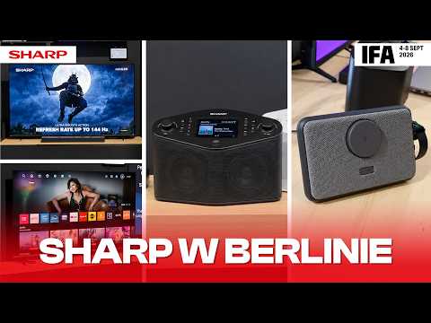 Incredible SHARP News at IFA 2026! 📺 144Hz MiniLED, Micro Bike, and Poketomo AI Robot!