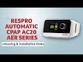 Unboxing and installation of respro automatic cpap ac20 aer series