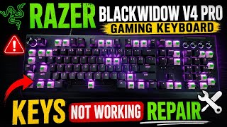 Razer Blackwidow V4 Pro Keys Not Working Repair | Gaming Keyboard Repair 