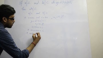 If a divides c and b divides c with gcd(a,b)=1 then ab will divide c