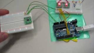 Arduino & ADXL3xx Accelerometer & ShiftBrite