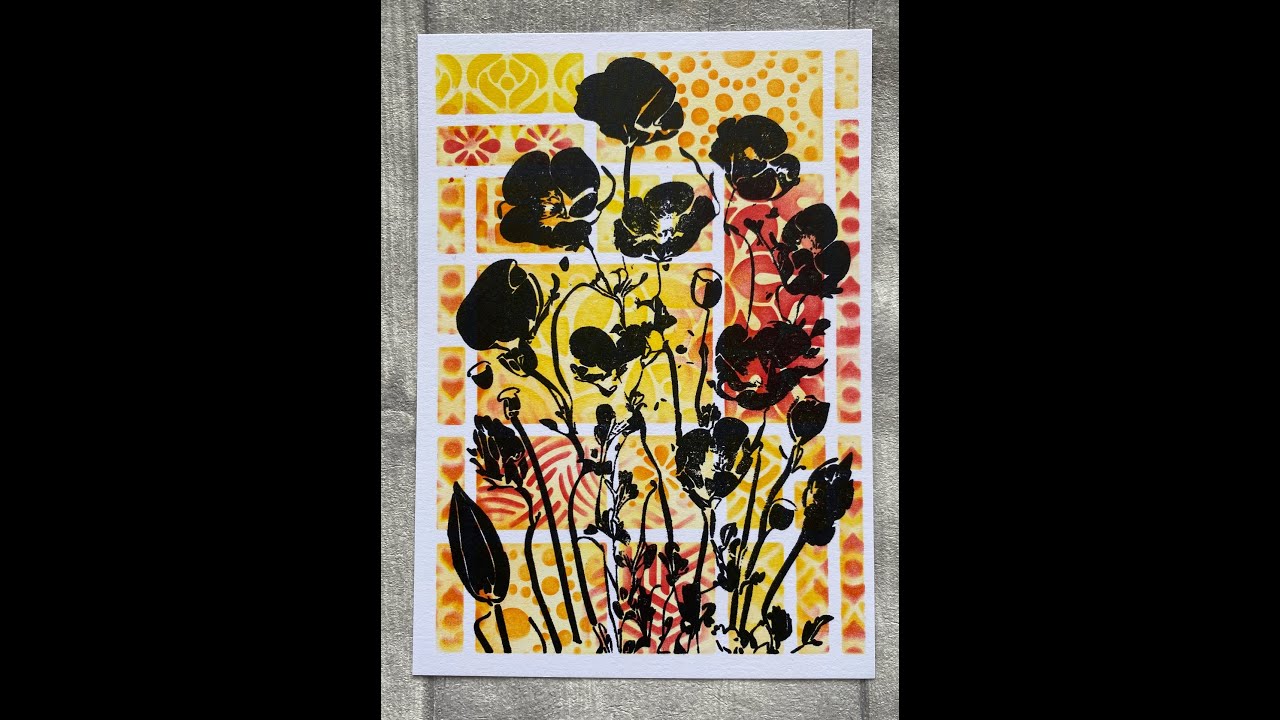 Woodware Abstract Grid Stencil