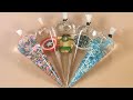 【音フェチ】 絞り袋 スライムで スライムを作る, クリアスライム, Satisfying Piping Bags Slime ASMR