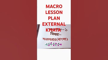 macro lesson plan external khata//front page design#youtubeshorts#youtubesearch#education#shorts