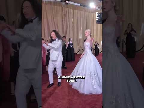 Elle Fanning's #Glambot has us feeling great. 🤩 #Oscars2026 #ElleFanning