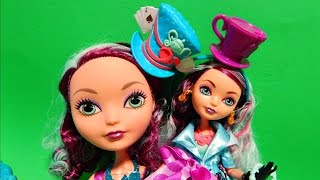 Ever After High Dolls Way Too Wonderland Madeline Hatter Doll Play Sets  para crianças, brinquedos originais para meninas, presentes surpresas de  aniversário