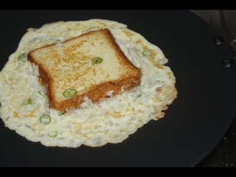2-minute-easy-breakfast-recipe-//-bread-omlet