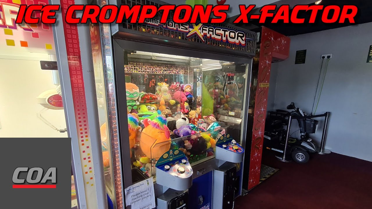 ICE Cromptons X-Factor Coin Operated Crane Claw Machine | CoinOpArchive