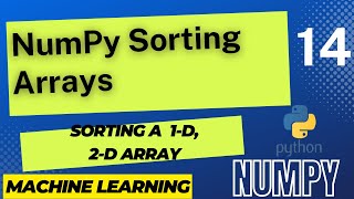 Sorting Array Elements | Numpy Sorting Array Elements