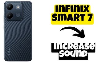 Infinix Smart 7 Increase sound || How to increase sound || sound settings