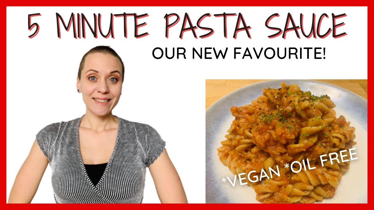 5 MINUTE PLANTBASED PASTA SAUCE / Creamy Tomato Basil Pasta Vegan