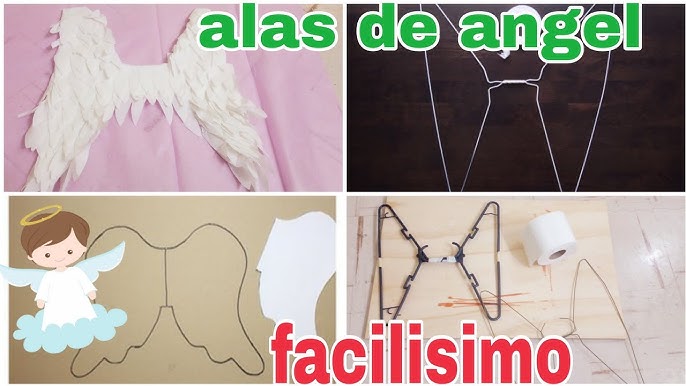 Disfraces caseros: Alas de ángel de niño de papel y cartón 